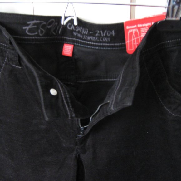 NWT Esprit Black Corduroy Pants - Picture 4 of 5